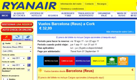 Viajes baratos Ryanair
